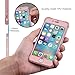 ORETECH Compatible with iPhone 8 Plus/ 7 Plus Case with [2 Pack 9H Tempered Glass Screen Protector] 360° Full Body Hard PC Silicone Phone Case 5.5 inch - Rosegold
