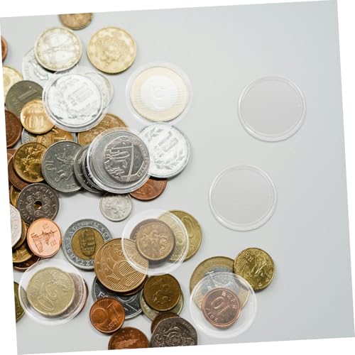 Almacenamiento seguro para coleccionistas de monedas con estuche transparente redondo 4