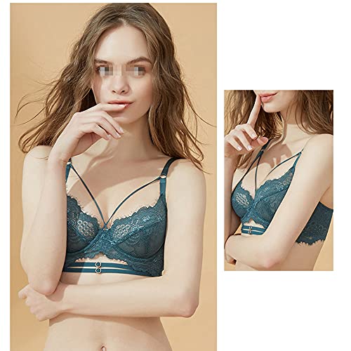 Soutien-gorge avec armatures en dentelle vert malachite taille 85B