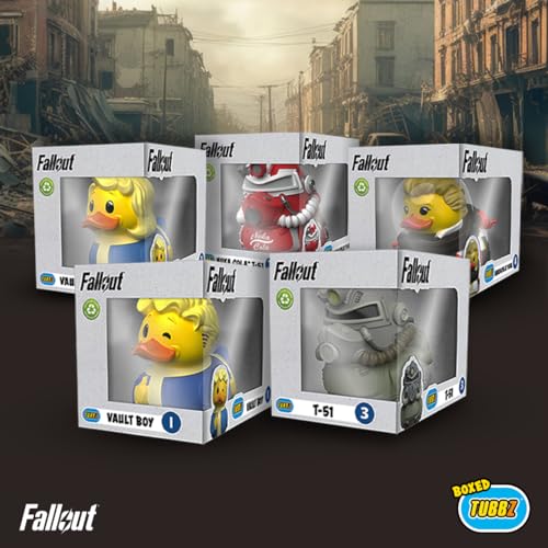 tubbz boxed edition t-51 collectable vinyl rubber duck figure - official fallout merchandise - thriller tv amp video games