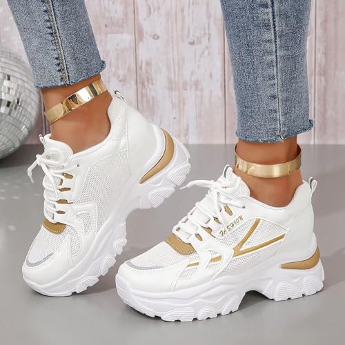 Weiße Sneaker Herren, Schuhe Herren 47, Schuh, Breite Füße, Sportschuhe 39, 45, Hallenschuhe F50, Wasserdichte Laufschuhe Diabetiker Tennisschuhe Glatte Sohle, Schwarz, Arbeits- & Berufsschuhe, Winter – Bild 3