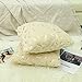 JOTOM Piel de Felpa de Plumas de Oro Funda de Almohada para...