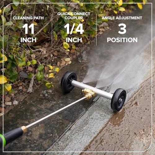 Image of Greenworks (Universal) 2-in-1 Undercarriage Cleaner + Water Broom Pressure Washer Attachment
