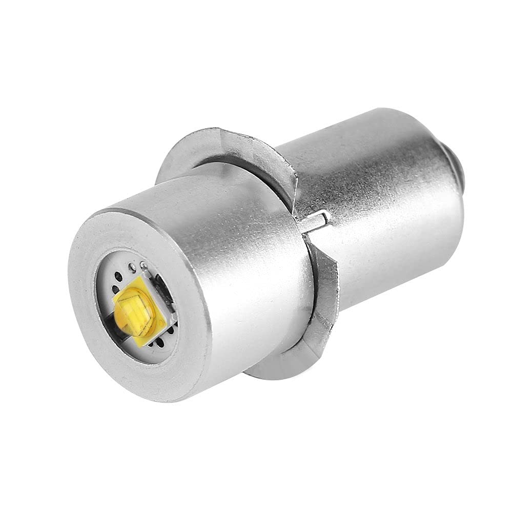 LED Torch Bulb, P13.5S 3W Upgrade Conversion Flashlight Replacement Bulb Mini Head Lamp Torchlight Bulbs Light Accessories(3V-12V White)