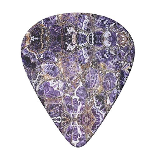 Lot de 6 médiators pour guitare acoustique, guitare électrique, basse, ukulélé – Fin, moyen et épais – Violet marbré - Les Beatles, Paul McCartney, John Lennon, RIngo Starr, George Harrison Lot de 6 médiators pour guitare acoustique, guitare électrique, basse, ukulélé - Fin, moyen et épais - Violet marbré – Image 4