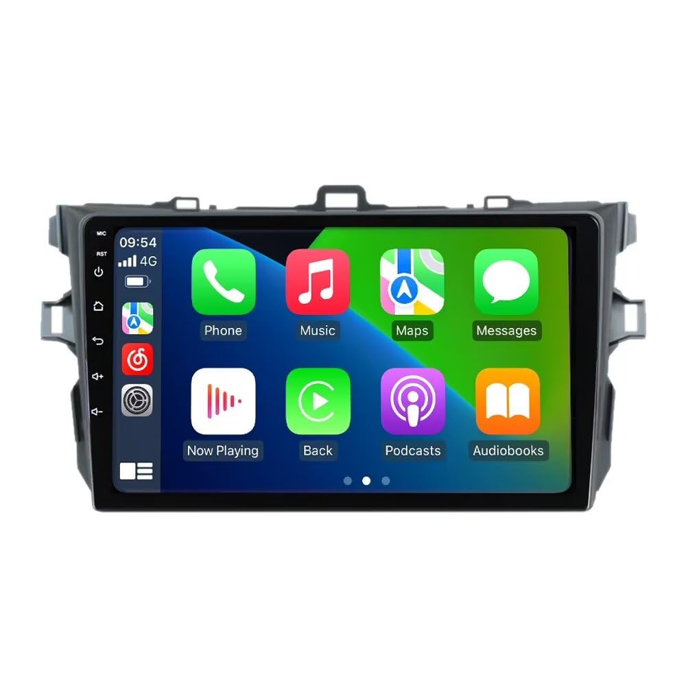 Android 13 Car Radio Stereo for Toyota Corolla 2009-2012, Biorunn 9 inch Octa Core GPS Navi Wireless Wired Car-Play Android Auto Head Unit IPS FM AM RDS DSP, 8GB RAM 256GB ROM