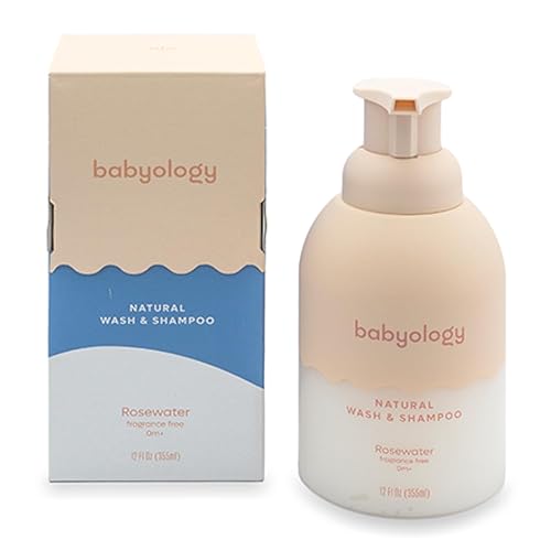 Miniatura 4 de Babyology All Natural Baby Wash and Shampoo - Ingredientes 100% comestibles - con agua de rosas orgánica (sin perfume) - 12 onzas líquidas - Bueno