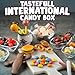 International Snack Candy Box 40 Pcs, Rare Foreign Candies Assortment For Families, Variety Pack for Halloween