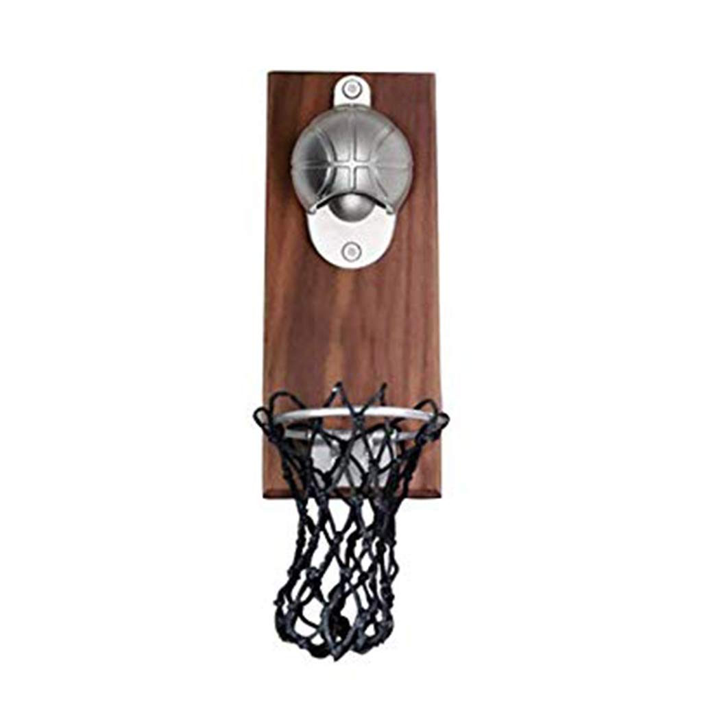 Jilin Basketball Beer Opener Wall Mount Bottle Basketball Opener with Embedded Catcher