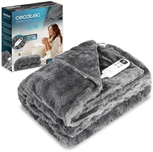 Cecotec Manta Eléctrica 180x130cm HeatConfort Noa (180 x 130). 11...