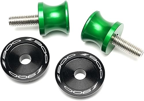 Miniatura 4 de WAGLOS Motorcycle Swingarm Slider Spools 8MM Stand Screws Cover for Kawasaki Z900 Z 900 2017-2022 2021 Anti-Fall Frame Sliders (Color B Silver)