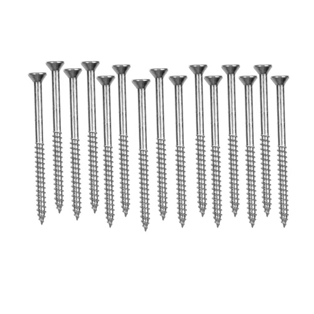 Wooden Screw Half Threaded Screws for Fixing Wood, Plywood, Furniture & Plasterboards - Durable Steel Wood Screws for Carpentry & DIY Use (100 PCS)-image-5