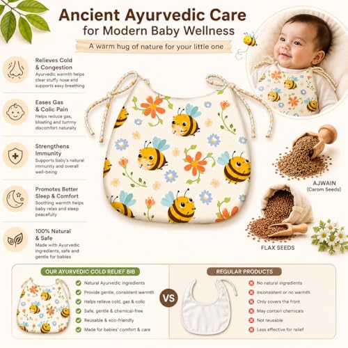 Image of Novo Baby Baby Bib for Cold and Colic Relief for infant,baby,newborn,ayurvedic bib