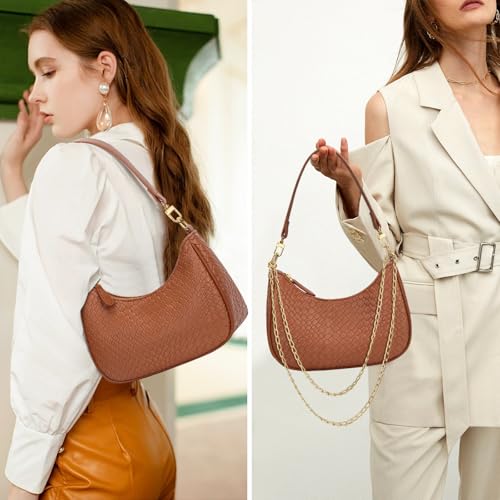 Image of KKXIU Shoulder Bag for Women Cute Hobo Purses and Handbags Retro Clutch Underarm Purse | Cute