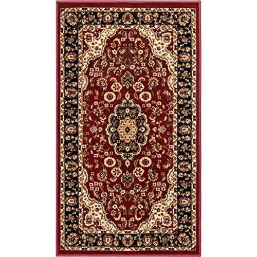 Well Woven Barclay Collection Medallion Kashan Red 2x4 (2'3' x 3'11') Area...