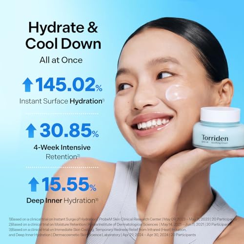 Image of Torriden Dive In Soothing Cream (100ml) | Korean Hydrating Face Moisturizer with 5D Hyaluronic Acid Complex, Panthenol & Allantoin | Deeply Hydrating, Soothing & Reduces Redness