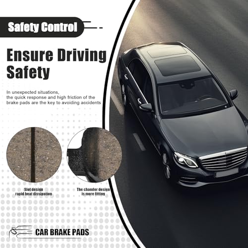 Image of D908 Front Ceramic Brake Pads Kit Fit For Toyota Camry 2002-2006, For Lexus GS300 2006, For Lexus IS250 2009-2015