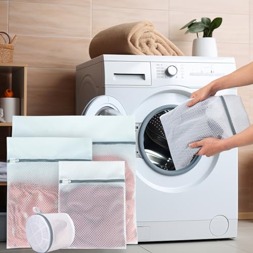Geiteoa 3 Pack Mesh Laundry Bags For Delicates, Mesh Bra Bags With Hanging Loop thumb #6