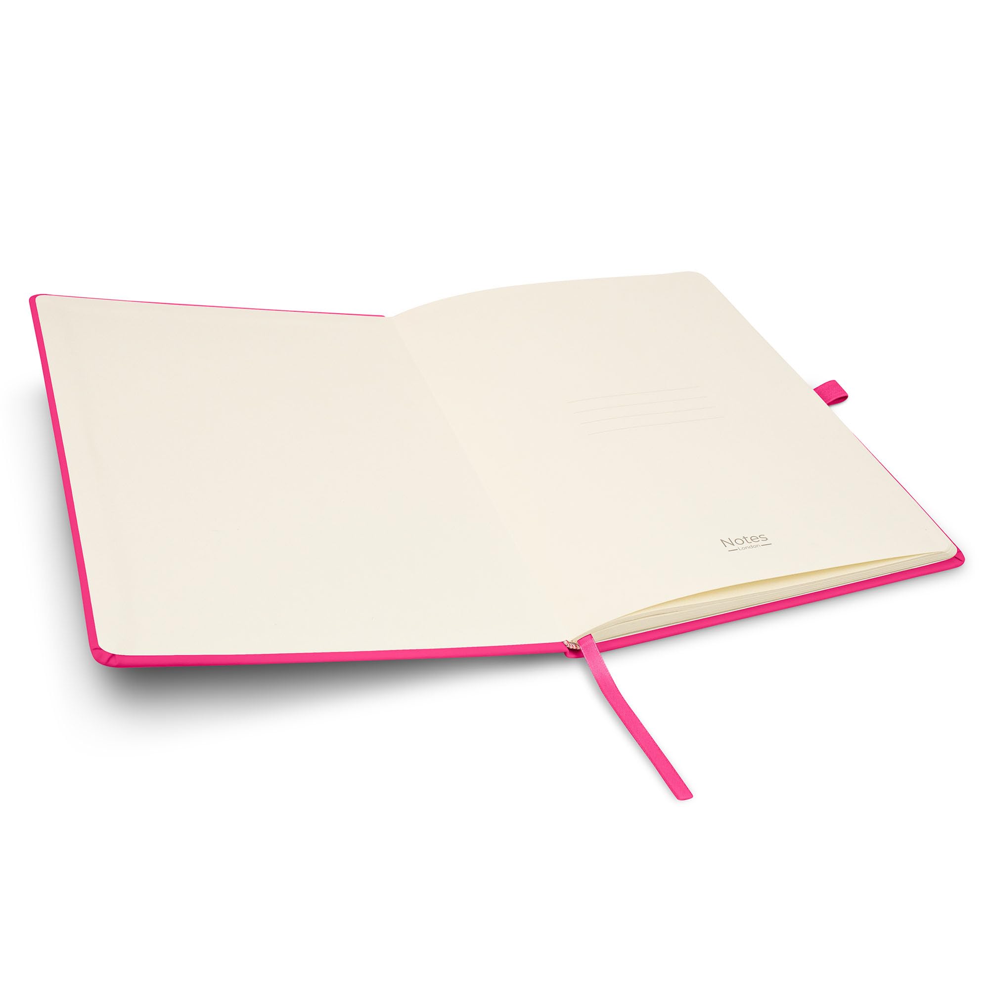 Notes London Eco A4 Notebook with Lined Pages, Pen Loop, Ribbon, Date Marks and Paper Pocket, Pocket Hardback Journal, Note - Image 3