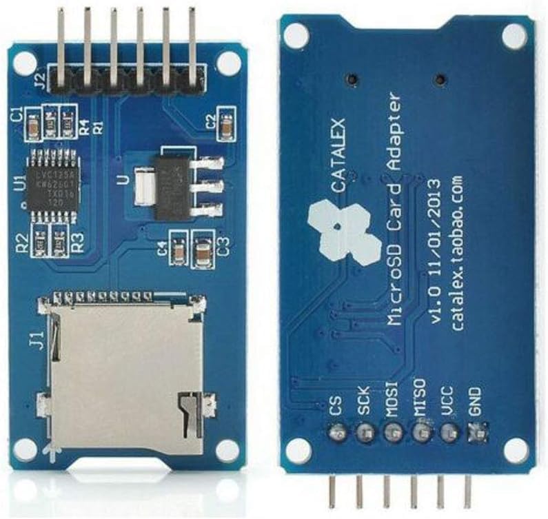 Besomi Electronics Micro SD Storage Board Mini TF Card Memory Reader Shield Module SPI for Arduino - Expand Your Data Storage Capabilities and Enhance Your Projects with Ease.