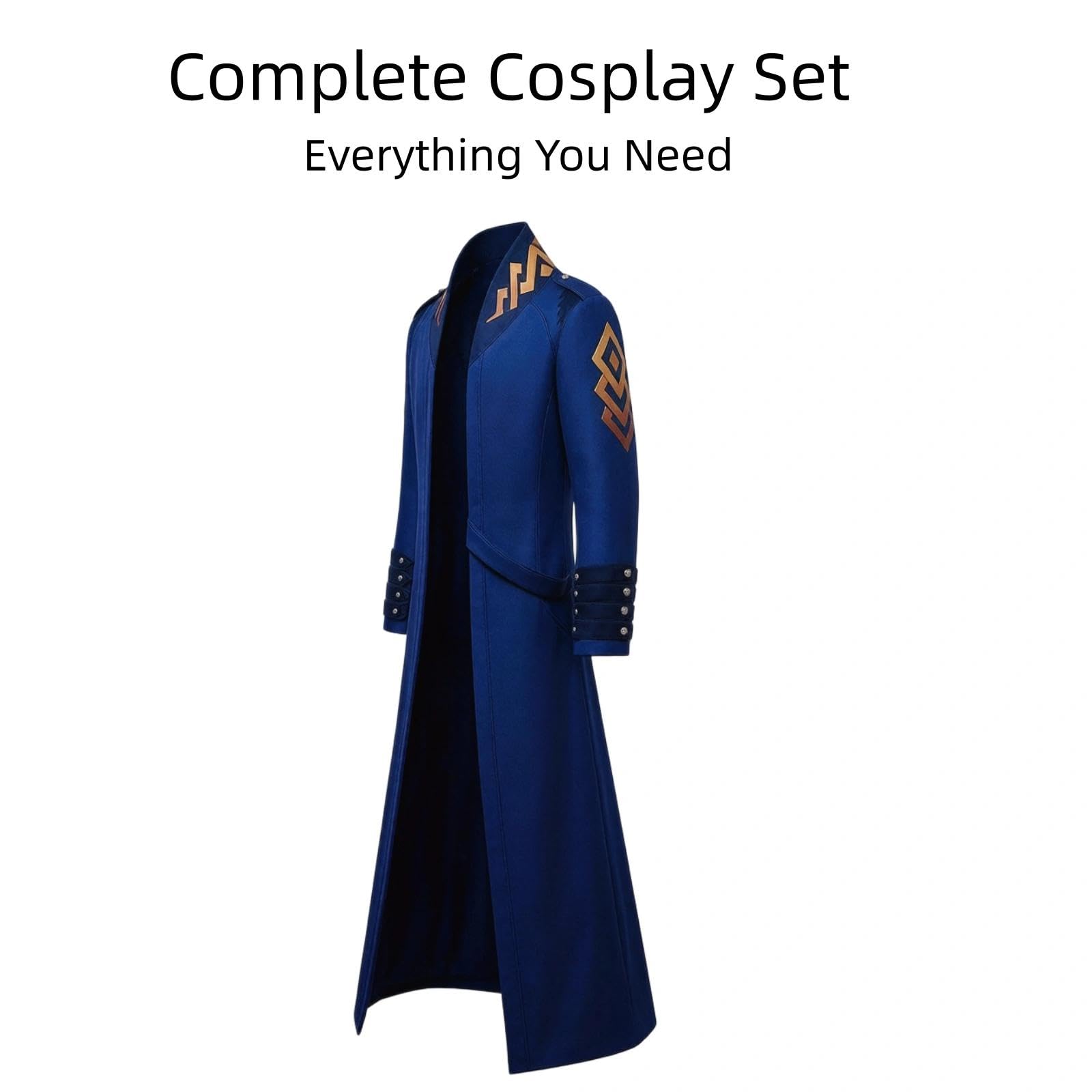 Halloween Kostüm für Erwachsene, Karneval Rollenspiel Cosplay Komplettset –Vergil Stil