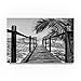 Wooden Pier on Tropical Beach VIII by Philippe Hugonnard, 12x19-Inch Canvas Wall Art