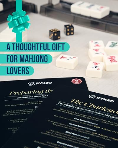 Mahjong Shufflers con reglas para 4 jugadores pack de 4 miniatura 5