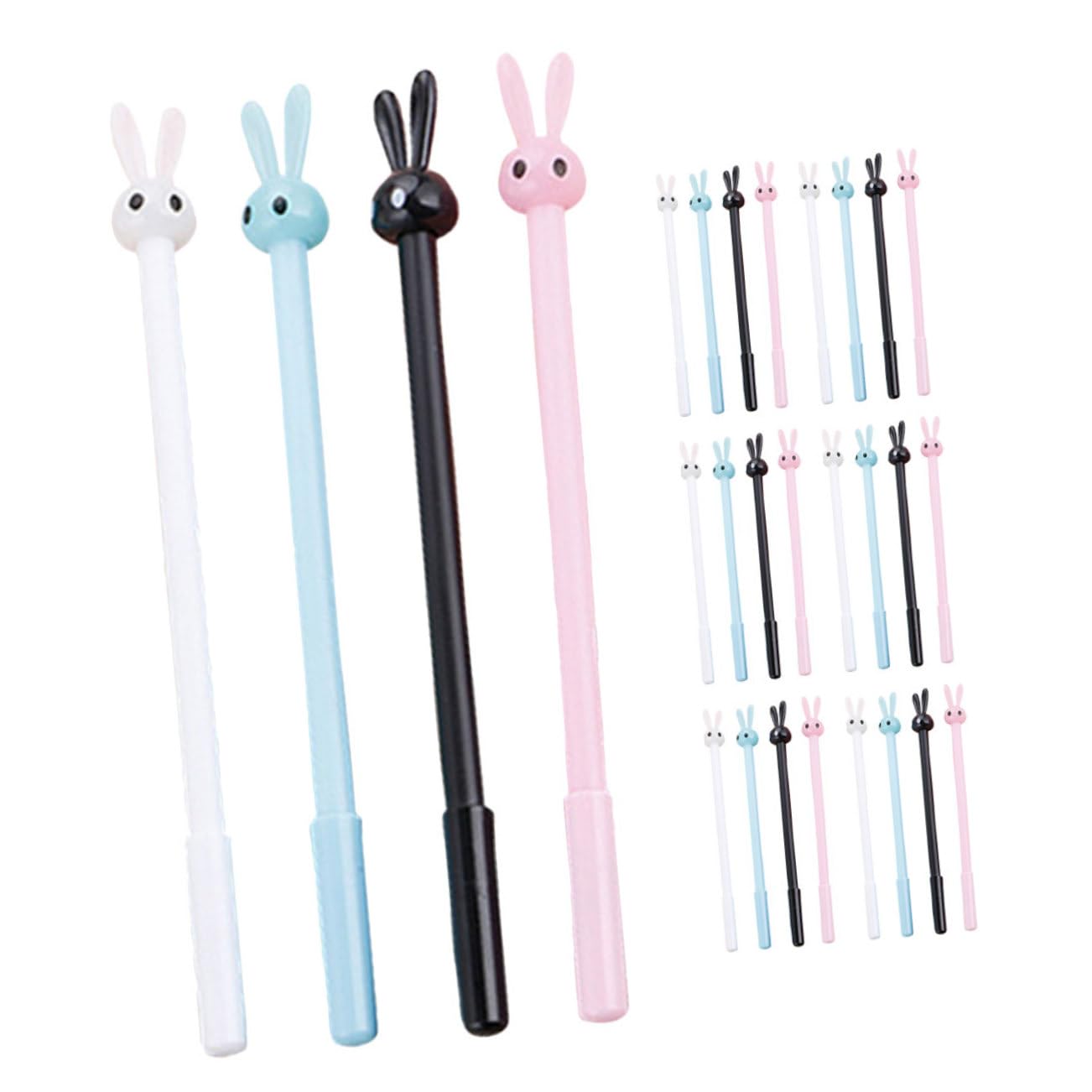 Uonlytech Penna Gel Coniglio 36 Pezzi in Plastica, Scrittura Fluida | Decorazioni Scuola, Stile Cartone Animato, Impugnatura Comoda per Uso Quotidiano, Set Leggero per Festa
