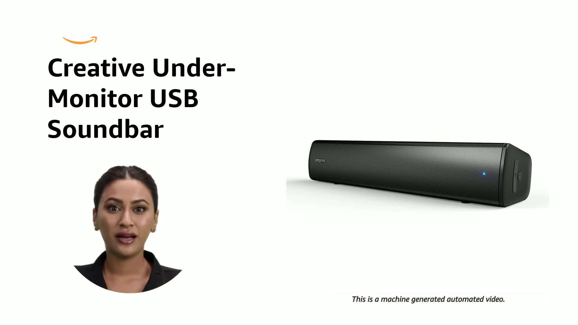Creative Stage Air V2 Compact Under-Monitor USB Soundbar for PC