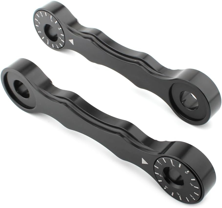 Cnswee6 Motorcycle Adjustable Lowering Link Kit Rear Shock Suspension Linkage Set for Suzuki DRZ400 DRZ400E DRZ400S DRZ400SM 2000-2017 RM125 RM200 1996-2000, BLACK