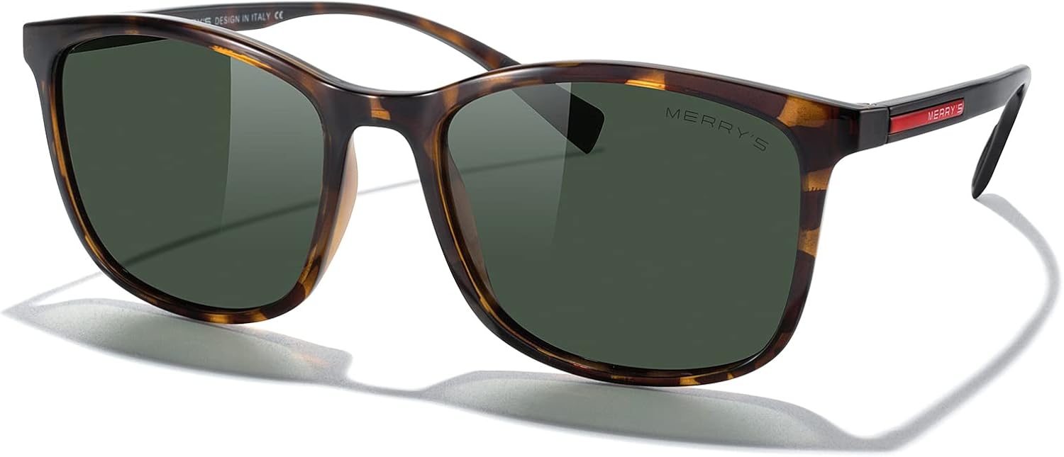 MERRY'S Square Polarized Sunglasses for Men Women Ultralight Shades Driving Fishing Golf UV400 S8668 - Image 3