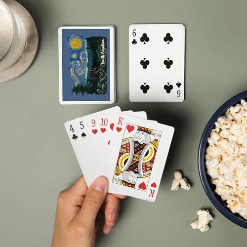 52 Cartas Poker South Carolina Starry Night Bigfoot miniatura 2