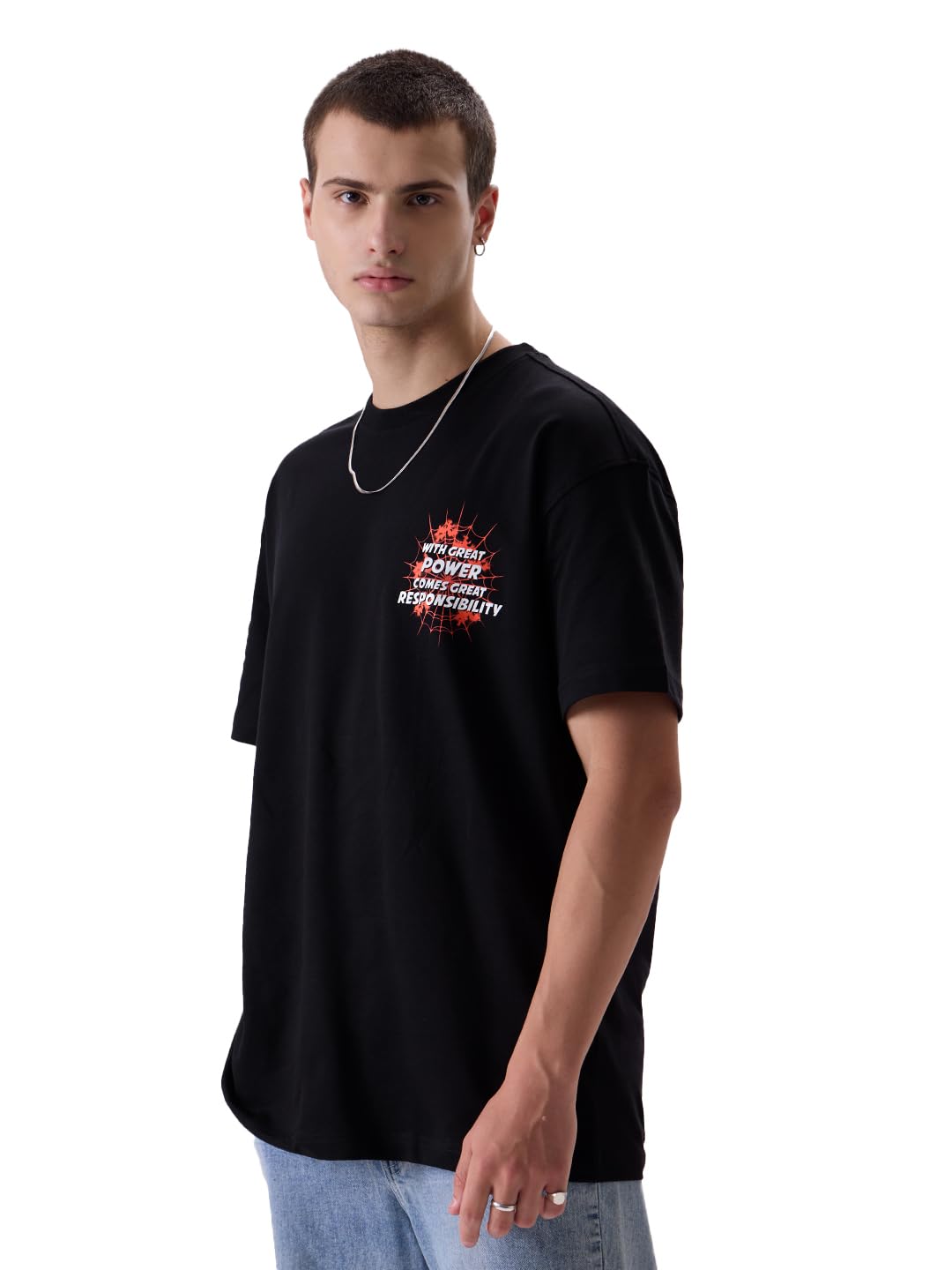 The Souled Store Spider-Man Across The Spider-Verse - Camiseta para hombre (paquete de 1)