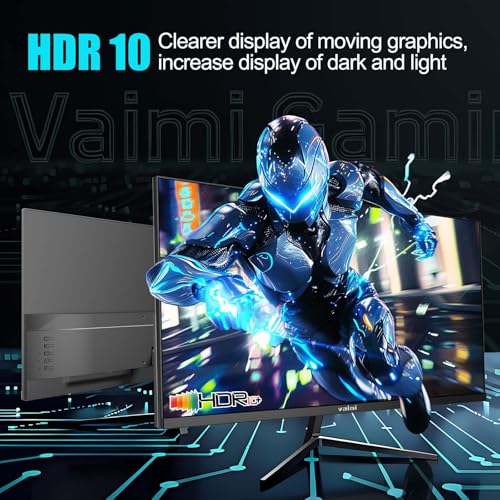 Image of Gaming Monitor, 27 Inch 180Hz 1ms, FHD 1080P, IPS Computer Gaming Monitor, 1000:1, 99% sRGB, FPS /RTS, MPRT 1Ms|FreeSync|HDR|Low Blue Light|HDMI DP| VESA Support, HDMI Cable Included