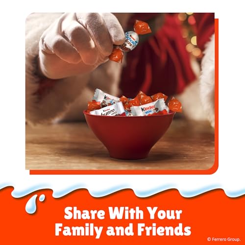 image for Kinder Assorted Minis, Creamy Milk Chocolate and Crispy Wafer Holiday 
