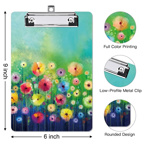 Image of Small Plastic Clipboard 6 x 9 in, Standard A5 Size Fashion Clip Board