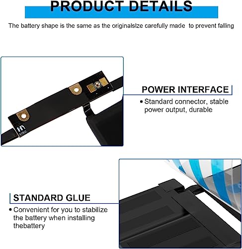 Image of A1707 Battery A1820 for Ma /Book Pro 15 inch (Late 2016, Mid 2017) Touch Bar EMC 3072 EMC 3162 MLH32 MLH42 MLW72 MLW82 MPTR2 MPTT2 MLH52 MLW92 MPTU2 MPTV2 MPTW2 MPTX2 (A1820)