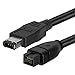 Tripp Lite FireWire 800 IEEE 1394b Hi-speed Cable (9pin/6pin) 10-ft.(F017-010), Black