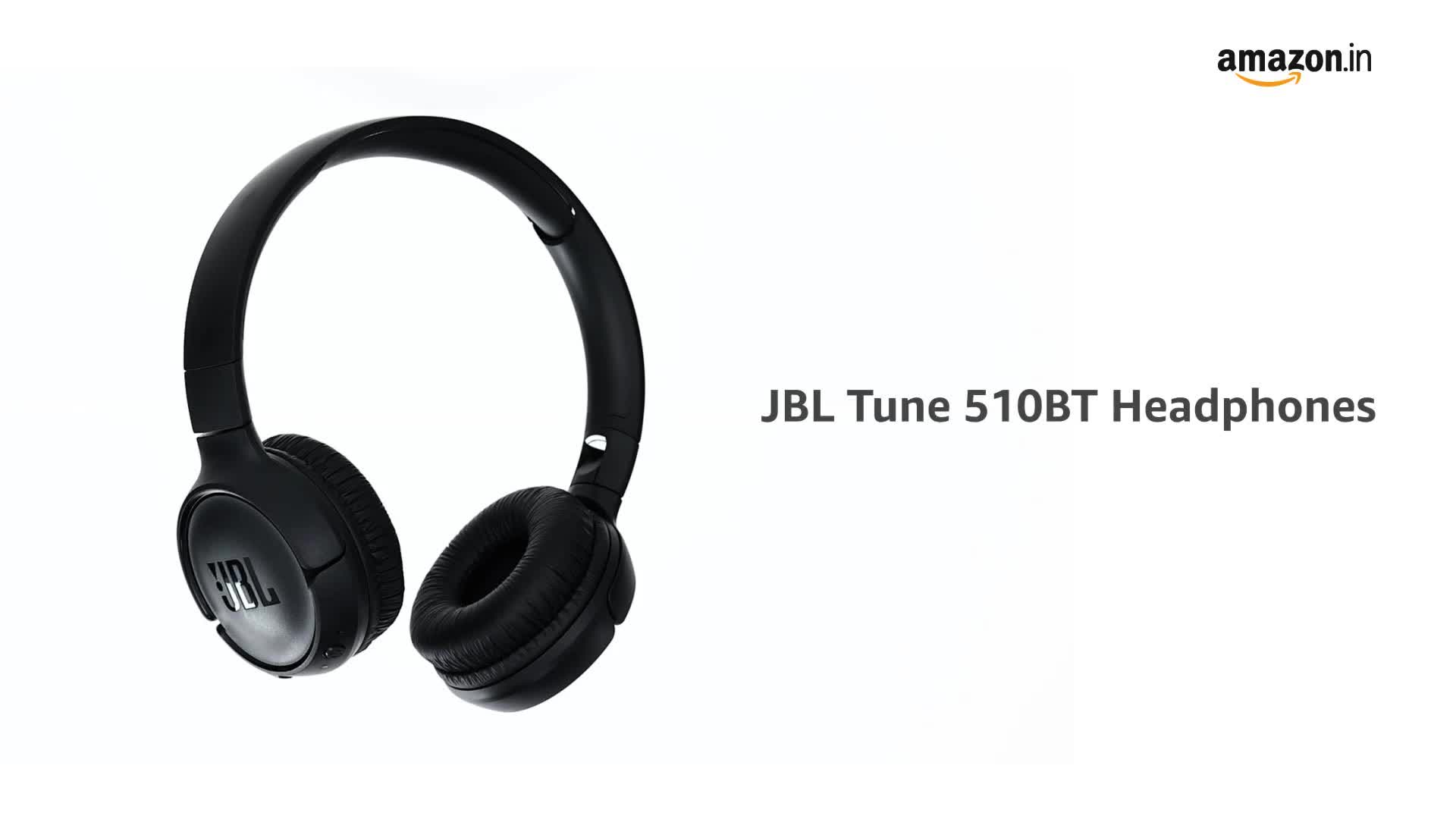 JBL Tune 510BT, On Ear Wireless Headphones with Mic, up to 40