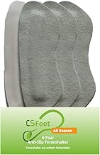 MADE IN GERMANY 6 Paar All Season Anti-Slip Fersenhalter - Fersenhalter aus echtem Velourleder