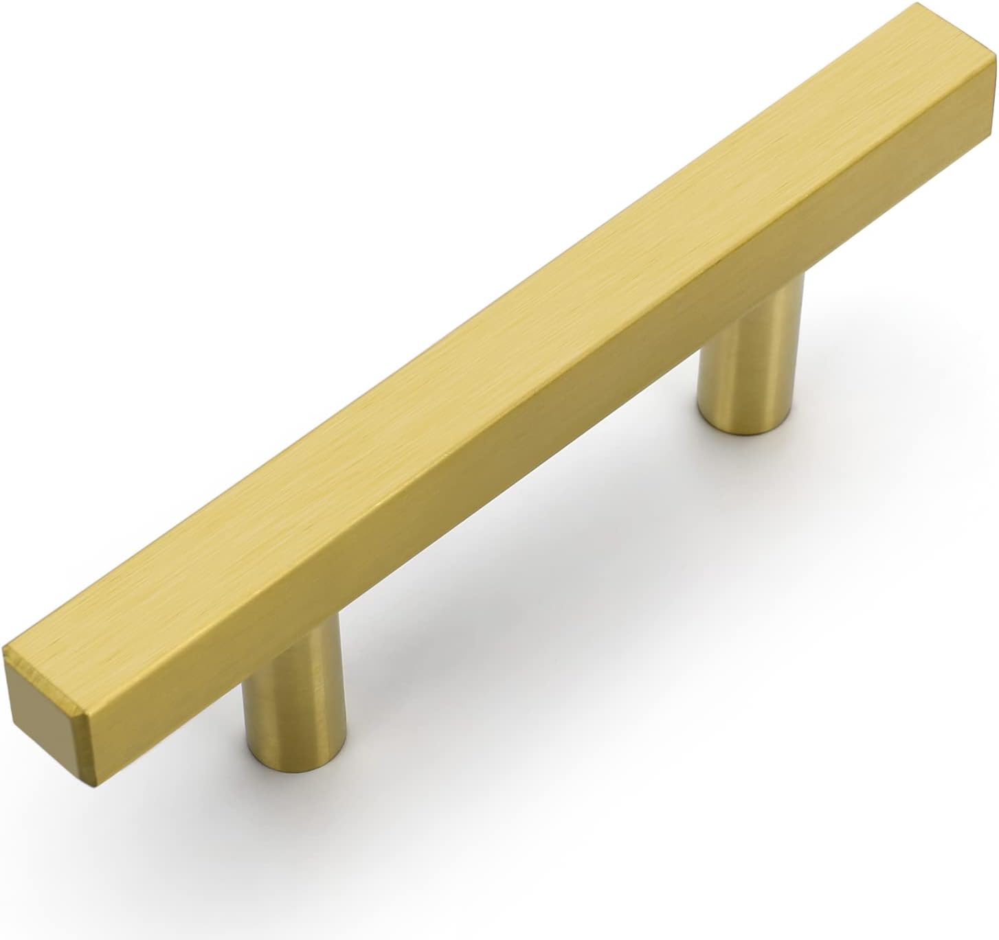 OYX 5 Pack 3 Inch Pulls Brushed Brass Pulls, Gold