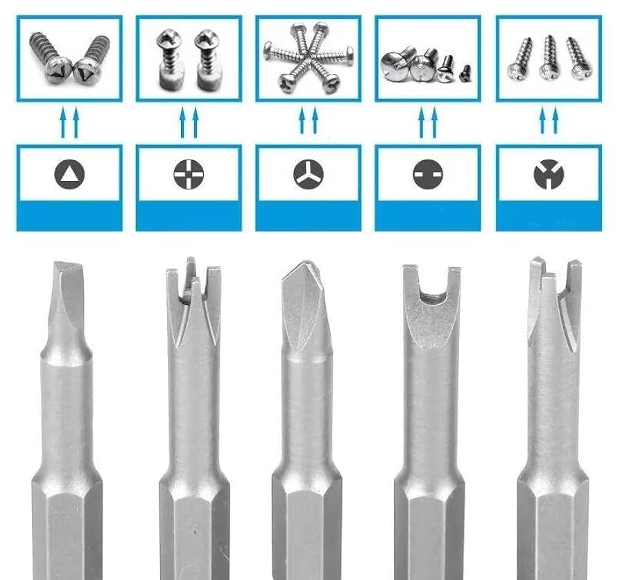 Jyving 4/5/7/13Pcs Precision Y U Shaped Triangle Screwdriver