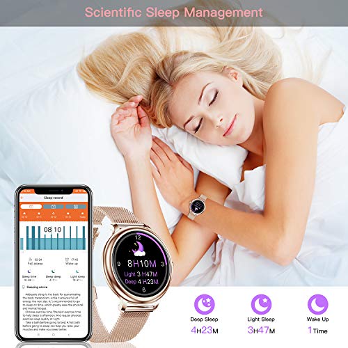 CatShin Smart Watch Reloj Inteligente Mujer,smartwatch Mujer,Impermeable  IP68 Deportivo Fitness monitores Actividad pulsómetros sueño caloría  podómetro presión Arterial para Android iOS teléfono – Mecatouch ofertas y  chollos