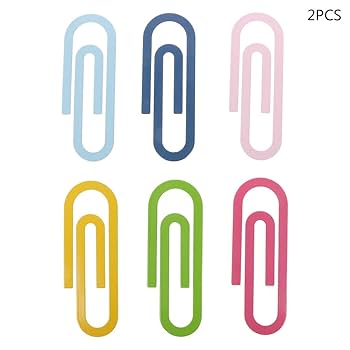 Amazon.com: 2 Pcs Big Metal Paper Clip Page Clips Photos