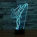 Produktbild 3D Lampe Optische Led Täuschung Nachtlicht,Taekwondo Tischlampe 7 Farben Nachttischlampen Für Kinder Weihnachten Geburtstag Beste Geschenk Spielzeug