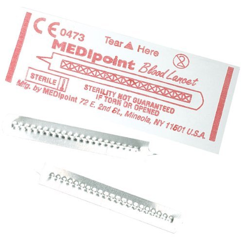 MEDIPOINT Stainless Steel Lancet Set of Two (200ct in