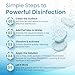 PurTabs 334mg Sanitizer Tablets, NSF D2 Certified, Food Safe, 99.9% Virus & Bacteria Kill, Hypochlorous Acid (HOCl), Cleans, Deodorizes & Disinfects