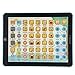 Pad di Apprendimento per Tablet per Bambini, ABS Bambini che Imparano Lettere Parole Numeri Giocattolo Elettronico per Tablet Giocattoli Educativi per Bambini per Ragazze dei Ragazzi a Casa(verde)