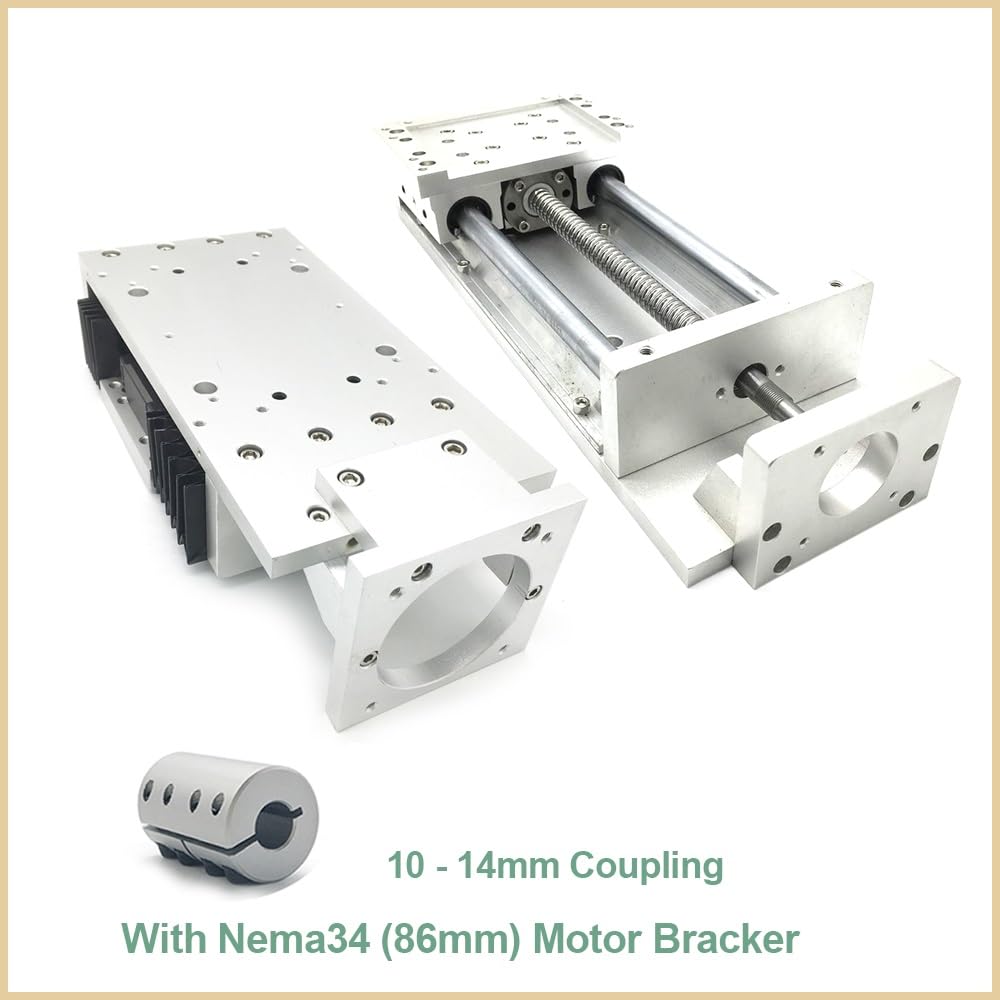 Tavola scorrevole CNC con tavola lineare elettrica ad alta capacità con vite a sfere SFU1610 C7 e guide SBR16, completa di staffa NEMA 34 Componente(300mm)