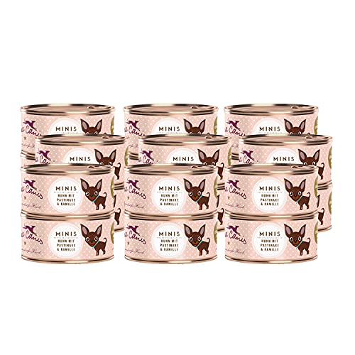 Terra Canis Huhn, Pastinake & Kamille Mini-Hunde Nassfutter, 18x100g I Premium Hundefutter in 100% Lebensmittelqualität Aller Rohstoffe I Kalziumreich, gesund, Getreide- & glutenfrei